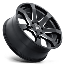 Charger l'image dans la galerie, 2410MZA255140B78 - Black Rhino Mozambique 24X10 5X139.7  25mm Gloss Black &amp; Milled - Black Rhino Wheels Canada