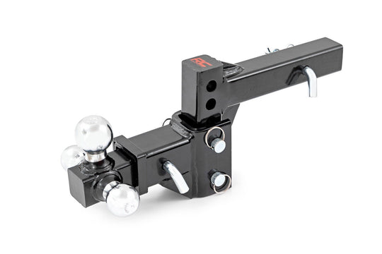99100 Adjustable Trailer Hitch - 6 Inch Drop - Multi-Ball Mount - Fits 2 Inch Receiver Rough Country Canada