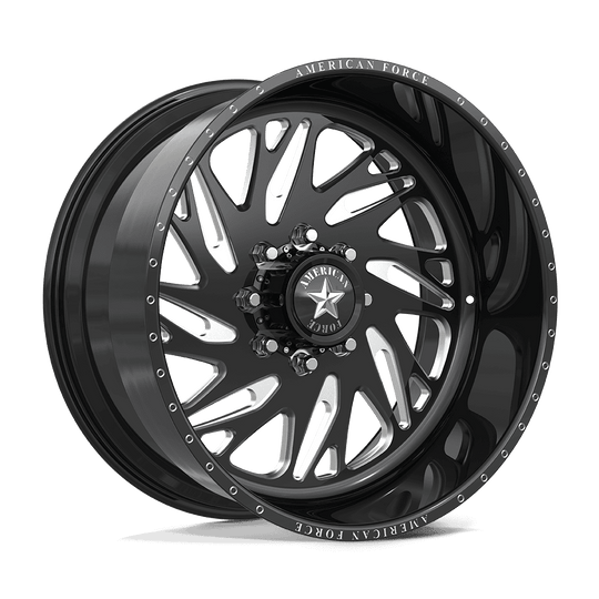AFTJN53LR80-5-21 - American Force AFW Engage 22X12 6X139.7 -40mm Gloss Black Mill-Mach - American Force Wheels Canada
