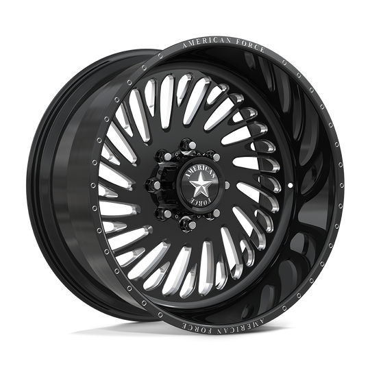 AFTGN54RR80-5-20 - American Force Cast AFW Imperial 22X10 6X139.7 -25mm Gloss Black Mill-Mach - American Force Cast Wheels Canada
