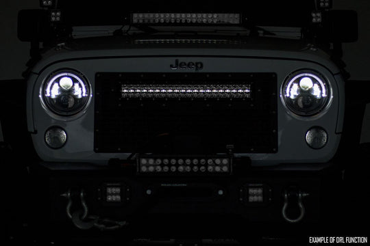70912D Chrome Series LED Light - 12 Inch - Dual Row - White DRL Rough Country Canada