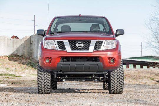 71023 LED Light - Fog Mount - 2" Black Pair - Spot - Nissan Frontier (05-20) Rough Country Canada