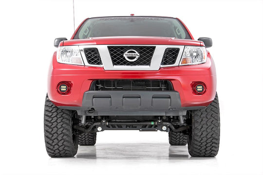 71023 LED Light - Fog Mount - 2" Black Pair - Spot - Nissan Frontier (05-20) Rough Country Canada