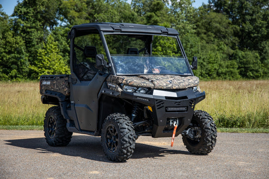 97068 Bumper - Front - 6" Black Slimline LED Pair - Can-Am Defender (20-22) Rough Country Canada