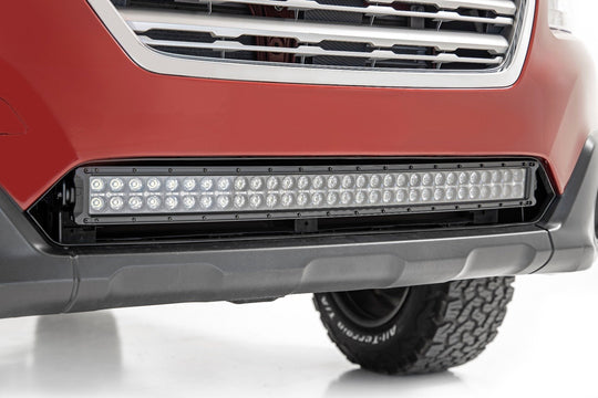 70884 LED Bumper Mount Light Kit - 30" Chrome Dual Row - White DRL - Subaru Outback (15-19) Rough Country Canada
