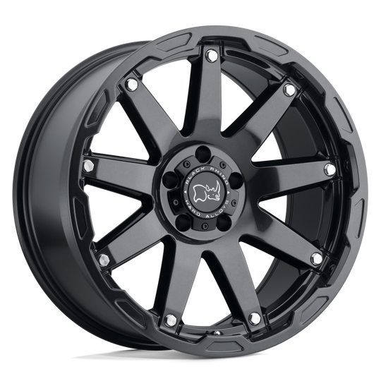 2012OCN-45127B71 - Black Rhino Oceano 20X12 5X127 -44 mm Gloss Gun Black W/ Stainless Bolts - Black Rhino Wheels Canada