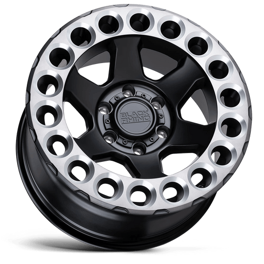 2095ODA-85127F71 - Black Rhino Odessa 20X9.5 5X127 -18 mm Matte Black W/ Machined Tint Lip & Milled Rings - Black Rhino Wheels Canada