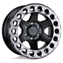 Load image into Gallery viewer, 1795ODA125127F71 - Black Rhino Odessa 17X9.5 5X127  12mm Matte Black W/ Machined Tint Lip &amp; Milled Rings - Black Rhino Wheels Canada
