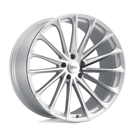 2105PTN305120S64 - OHM Proton 21X10.5 5X120  30mm Silver W/ Mirror Face - OHM Wheels Canada