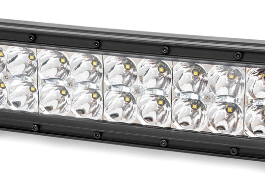 72950D Chrome Series LED - 50 Inch Light- Curved Dual Row - White DRL Rough Country Canada