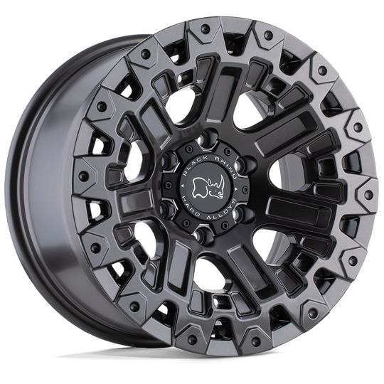1795ZRK-86140G12 - Black Rhino Ozark 17X9.5 6X139.7 -18 mm Gloss Gunmetal - Black Rhino Wheels Canada