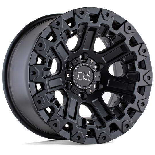 1795ZRK126135M87 - Black Rhino Ozark 17X9.5 6X135  12mm Matte Black - Black Rhino Wheels Canada