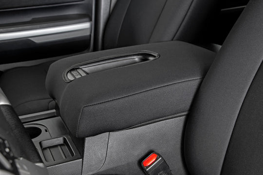 91026A Seat Covers - Front W/ Console Cover - Toyota Tundra 2WD/4WD (14-21) Rough Country Canada