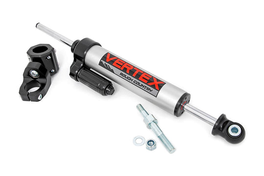 680900 Vertex Steering Stabilizer - Pass-Through - Jeep Wrangler JK (07-18) Rough Country Canada