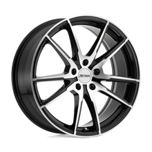 Charger l'image dans la galerie, 1880P0A355120B76 - Petrol P0A 18X8 5X120  35mm Gloss Black W/ Machined Cut Face - Petrol Wheels Canada