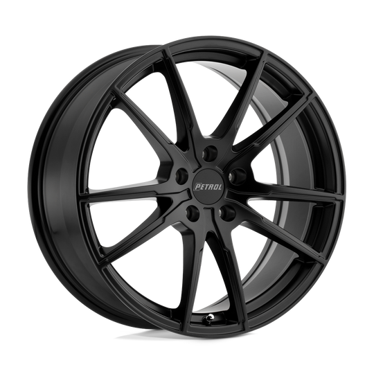 1780P0A405114M76 - Petrol P0A 17X8 5X114.3  40mm Matte Black - Petrol Wheels Canada