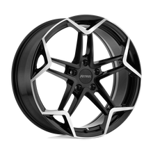 Charger l'image dans la galerie, 1880P1A355100B72 - Petrol P1A 18X8 5X100  35mm Gloss Black W/ Machined Cut Face - Petrol Wheels Canada
