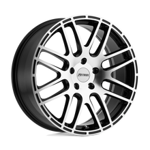Load image into Gallery viewer, 1880P6A355100B72 - Petrol P6A 18X8 5X100  35mm Gloss Black W/ Machined Cut Face - Petrol Wheels Canada
