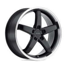 Charger l'image dans la galerie, 2085P1B355120B76 - Petrol P1B 20X8.5 5X120  35mm Gloss Black W/ Machined Cut Lip - Petrol Wheels Canada
