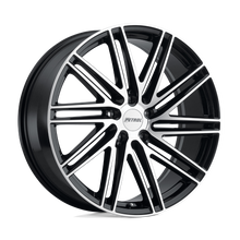 Load image into Gallery viewer, 2085P1C355120F76 - Petrol P1C 20X8.5 5X120  35mm Gloss Black W/ Machined Face - Petrol Wheels Canada