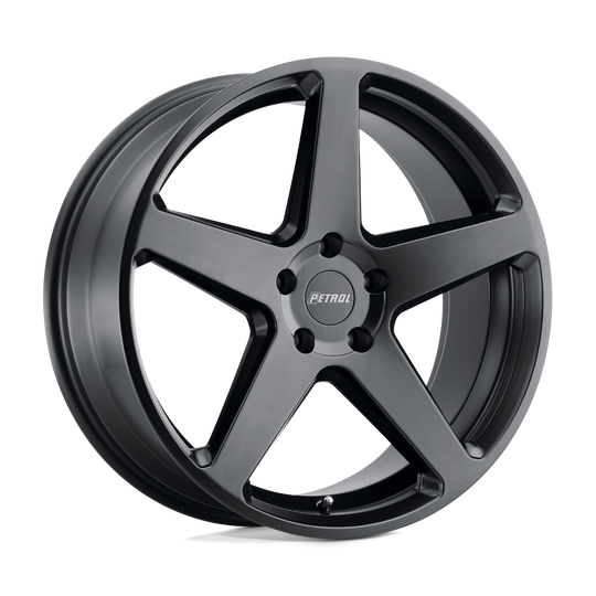 1670P2C405112B66 - Petrol P2C 16X7 5X112  40mm Semi Gloss Black - Petrol Wheels Canada