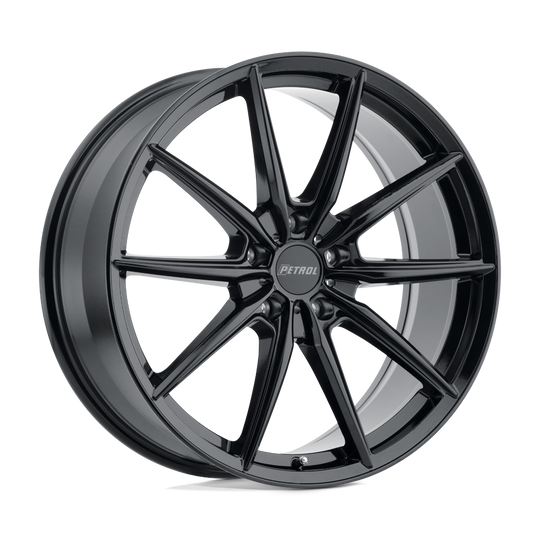 1780P4B405105B72 - Petrol P4B 17X8 5X105  40mm Gloss Black - Petrol Wheels Canada