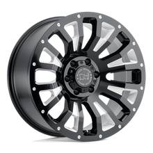 Load image into Gallery viewer, 1895PNT065150B10 - Black Rhino Pinatubo 18X9.5 5X150  6mm Gloss Black W/ Milled Inside Window - Black Rhino Wheels Canada