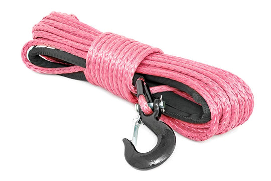 RS136 Synthetic Rope - 3/8 Inch - 85 Ft Length - Pink Rough Country Canada