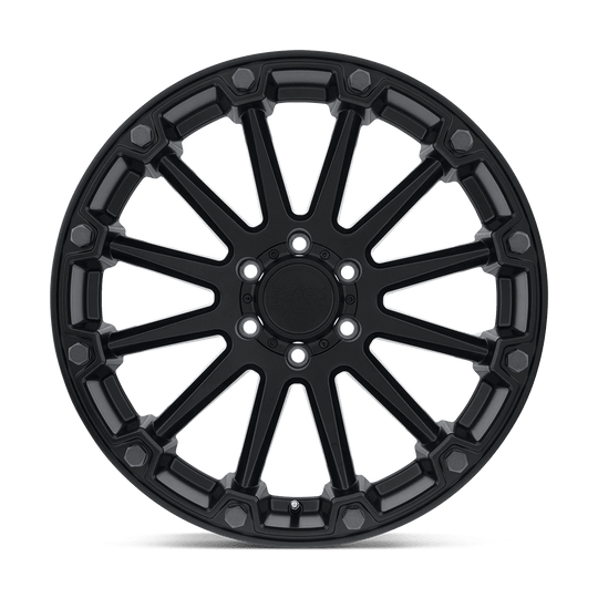 2090PNC126140M12 - Black Rhino Pinnacle 20X9 6X139.7  12mm Semi Gloss Black W/ Gunmetal Bolts - Black Rhino Wheels Canada