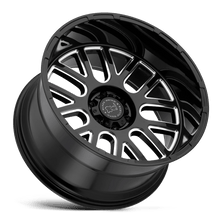 Charger l'image dans la galerie, 1895PIS065150B10 - Black Rhino Pismo 18X9.5 5X150  6mm Gloss Black W/ Milled Spokes - Black Rhino Wheels Canada