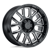 Charger l'image dans la galerie, 1895PIS005140B78 - Black Rhino Pismo 18X9.5 5X139.7  0mm Gloss Black W/ Milled Spokes - Black Rhino Wheels Canada