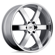 Load image into Gallery viewer, 2410PND356135S87 - Black Rhino Pondora 24X10 6X135  35mm Silver W/ Machine Face &amp; Lip - Black Rhino Wheels Canada