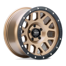 Charger l'image dans la galerie, PXA9640-7983 - Pro Comp PA40 Vertigo 17X9 6X139.7 ET -6mm Matte Bronze With Black Lip - Pro Comp Wheels Canada