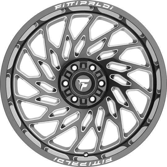 FA20-20108180N19BM - Fittipaldi Offroad FA20BM 20X10 8X180 ET -19MM Gloss Black Milled - Fittipaldi Offroad Wheels Canada