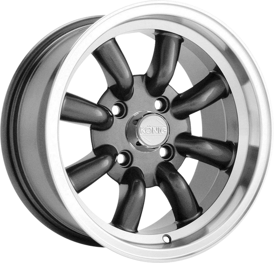 RW75100206 - Konig Rewind 15X7 4X100 ET 20MM Graphite - Konig Wheels Canada
