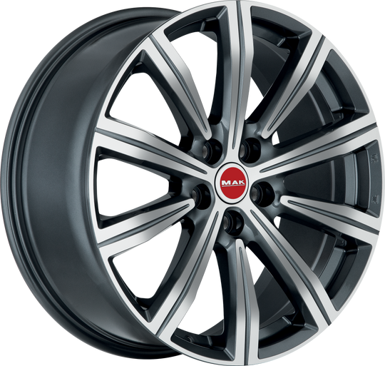 F8520IRQM43IR3 - MAK Birmingham 20X8.5 5X120 ET 43MM Gunmetal With Mirror Face - MAK Wheels Canada