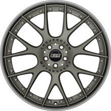 Load image into Gallery viewer, CH609PBPO-MTSP - BBS CHRII 21X10.5 5X112 ET 17MM Satin Platinum With Black Rim, Polished Stainless Steel Rim Protector and Motorsport Etching - BBS Wheels Canada