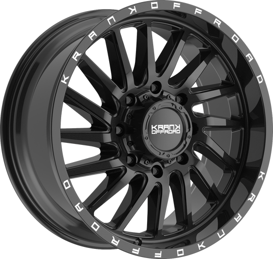 K20209817P18GB - Krank Offroad Coil 20X9 8X170 ET 18MM Gloss Black - Krank Offroad Wheels Canada