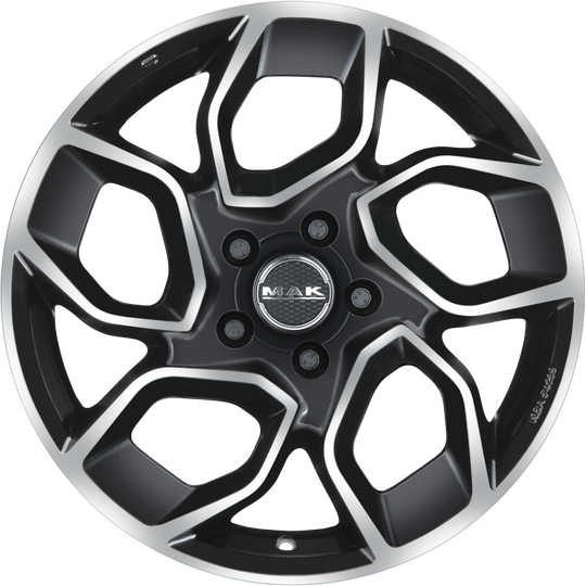 F7580ESBM58D3 - MAK Express 18X7.5 5X118 ET 58MM Black Mirror - MAK Wheels Canada
