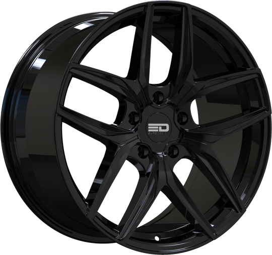 F209F35667GB - Euro Design Forza 20X9 5X112 ET 35MM Gloss Black - Euro Design Wheels Canada
