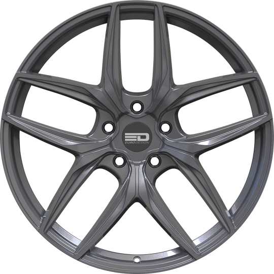 F1985G3572GGM - Euro Design Forza 19X8.5 5X114.3 ET 35MM Gloss Gunmetal - Euro Design Wheels Canada