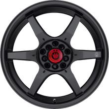 Load image into Gallery viewer, BC67100405 - Konig Backbone 16X7 4X100 ET 40MM Matte Black With Milled Logo On Spoke - Konig Wheels Canada