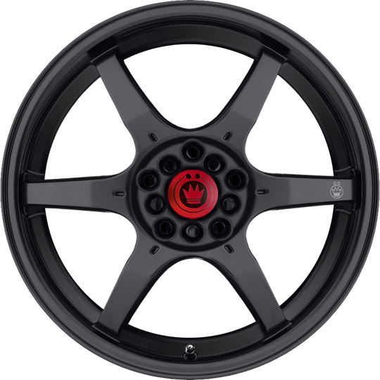 BC56100385 - Konig Backbone 15X6.5 4X100 ET 38MM Matte Black With Milled Logo On Spoke - Konig Wheels Canada