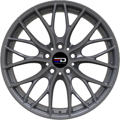 CAM1985EFS4072MG - Euro Design Camillo - EFS 19X8.5 5X100 / 5X105 / 5X110 / 5X112 / 5X115 / 5X118 / 5X108 ET 40MM Matte Gunmetal - Euro Design Wheels Canada