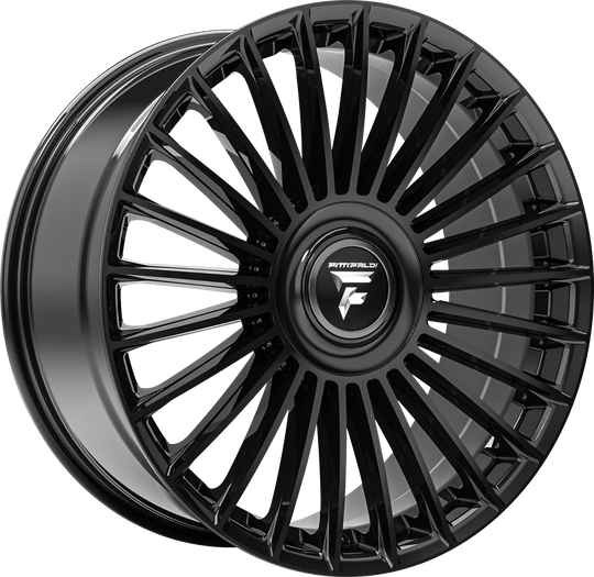 FS370-241051220P35B - Fittipaldi Street FS370B 24X10 5X112 / 5X120.65 35mm Gloss Black - Fittipaldi Street Wheels Canada