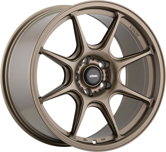 LK88508438 - Konig Lockout 18X8.5 5X108 ET 43MM Matte Bronze - Konig Wheels Canada
