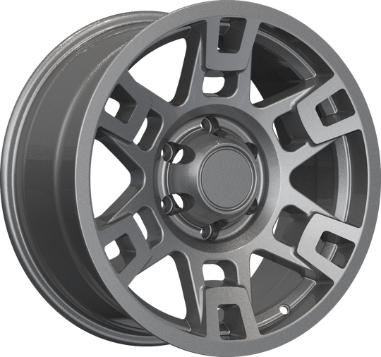 RW150003 - YKW Replicas TR2 17X8 6X139.7 ET 5MM Matte Gunmetal - YKW Replicas Wheels Canada