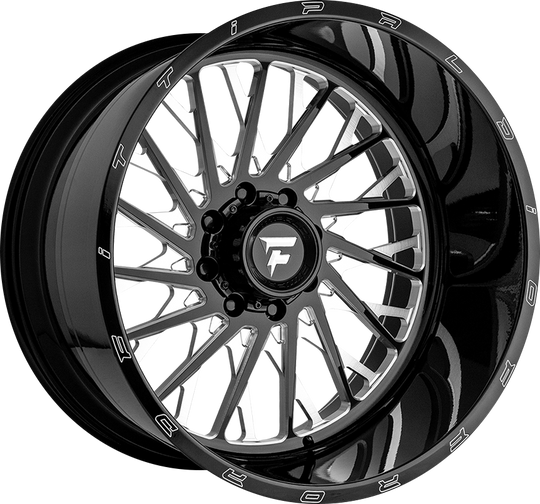 FA08-22128165N44BM - Fittipaldi Offroad FA08BM 22X12 8X165.1 ET -44MM Gloss Black Milled - Fittipaldi Offroad Wheels Canada