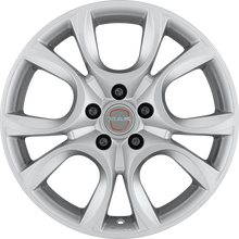 Load image into Gallery viewer, F6050ONSI43CGPX - MAK Torino W 15X6 4X100 ET 43MM Silver - MAK Wheels Canada