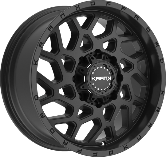 K802098165Q00SB - Krank Offroad Ambush 20X9 8X165.1 ET 0MM Satin Black - Krank Offroad Wheels Canada